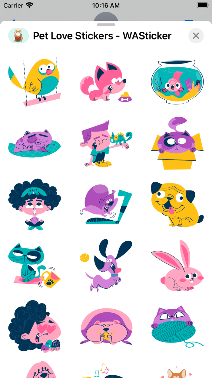 Pet Love Stickers - WASticker