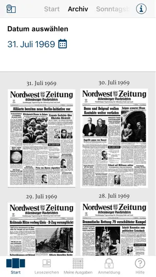 Screenshot von Nordwest EPAPER auf dem iPhone 4