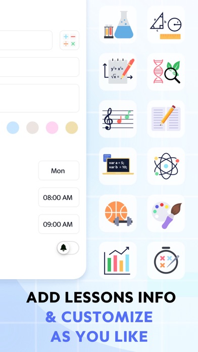 Digital Study Planner Schedule Screenshot