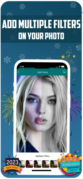 Game screenshot New Year Video Maker 2023 apk