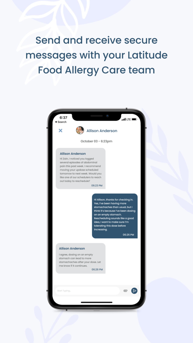 Latitude Food Allergy Care Screenshot