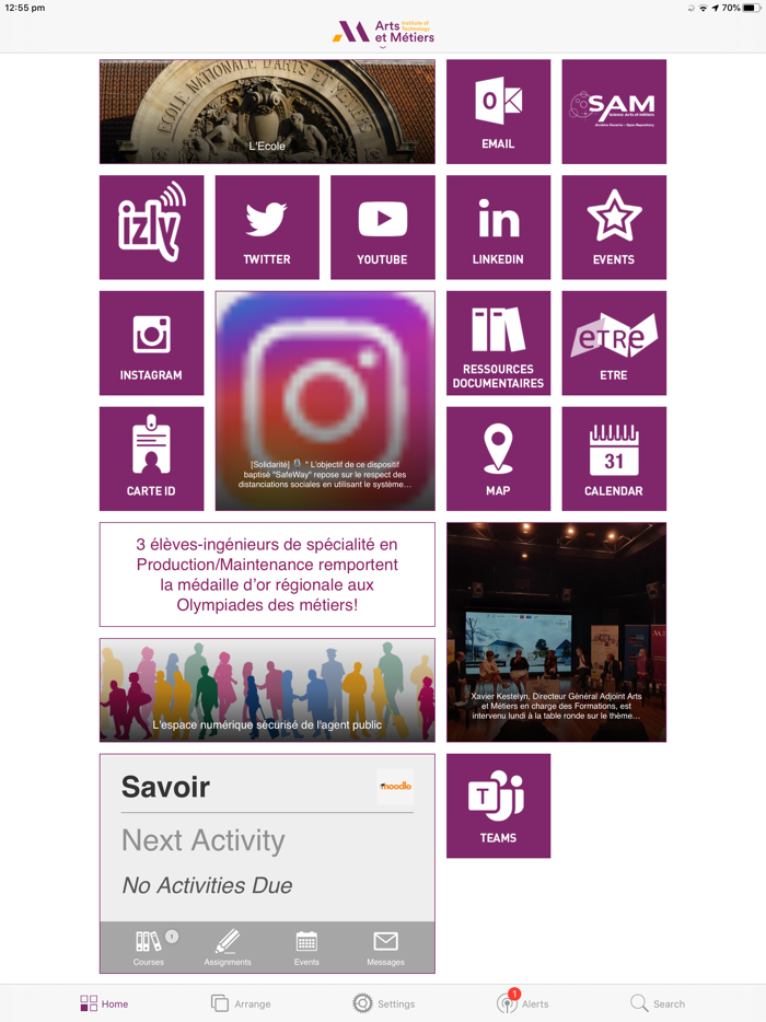 Arts et Métiers App Mobile