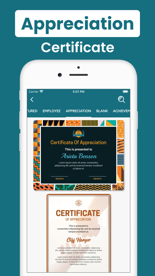 #5. Certificate Maker, eCard Maker (iOS) 由: Bhavesh Gabani