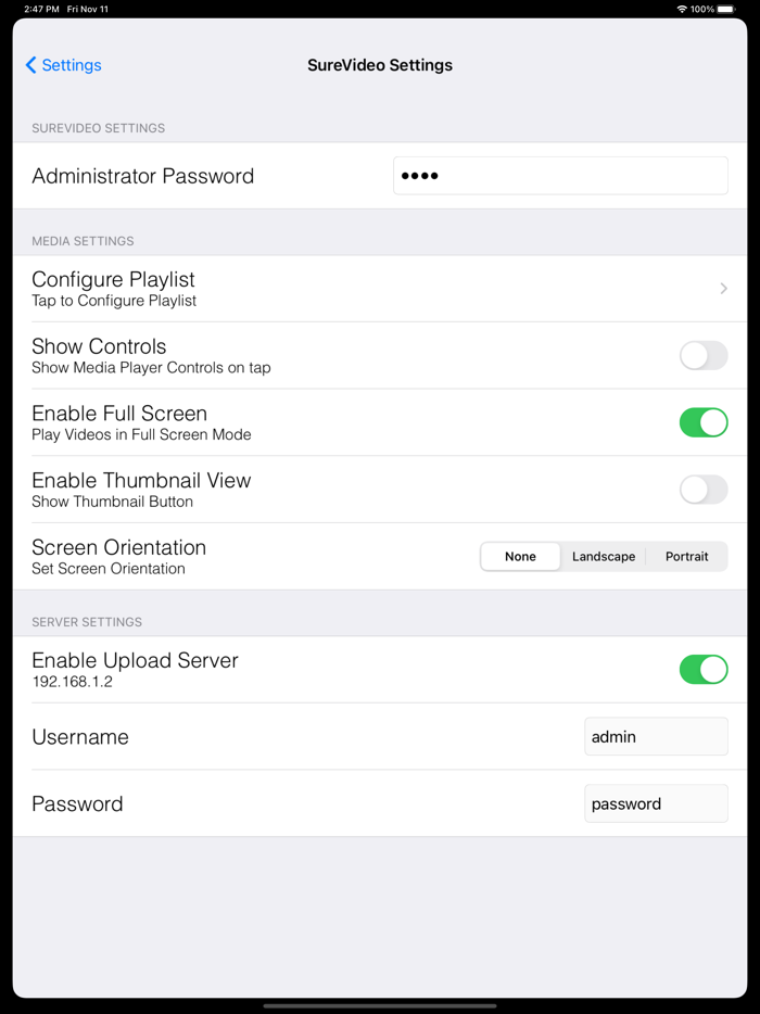 SureVideo Kiosk Video Looper