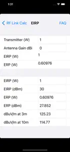 RF Link Calc screenshot #2 for iPhone