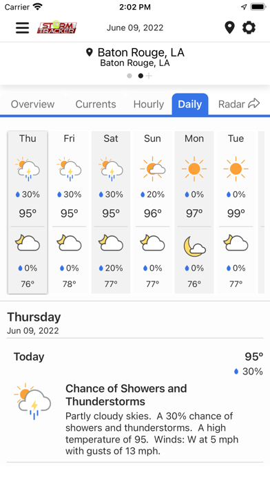 WGMB WVLA Louisiana1st Weather Screenshot