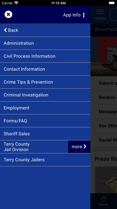 Terry County Texas Sheriff Screenshot