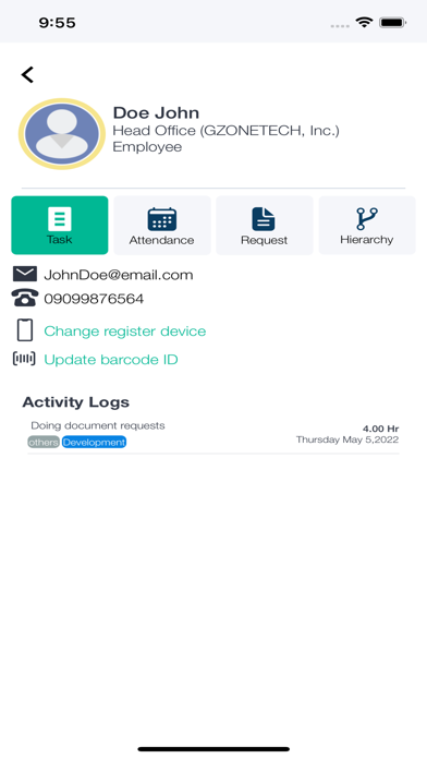 Pocket HR App Screenshot