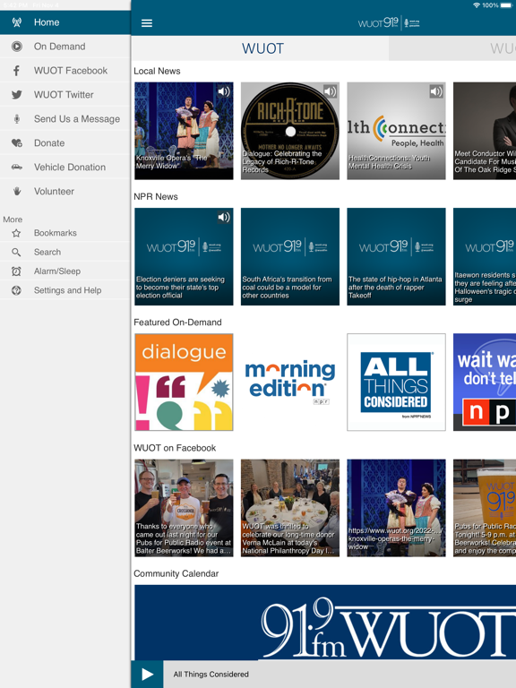 Screenshot #6 pour WUOT Public Radio App