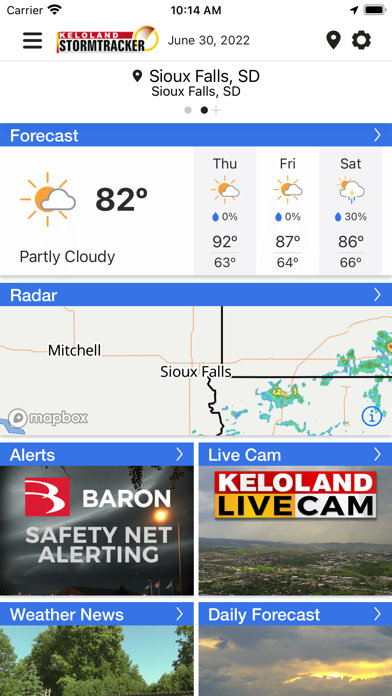 KELO Weather – South Dakota Screenshot