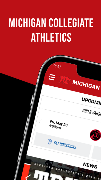 Michigan Collegiate Athletics Screenshot