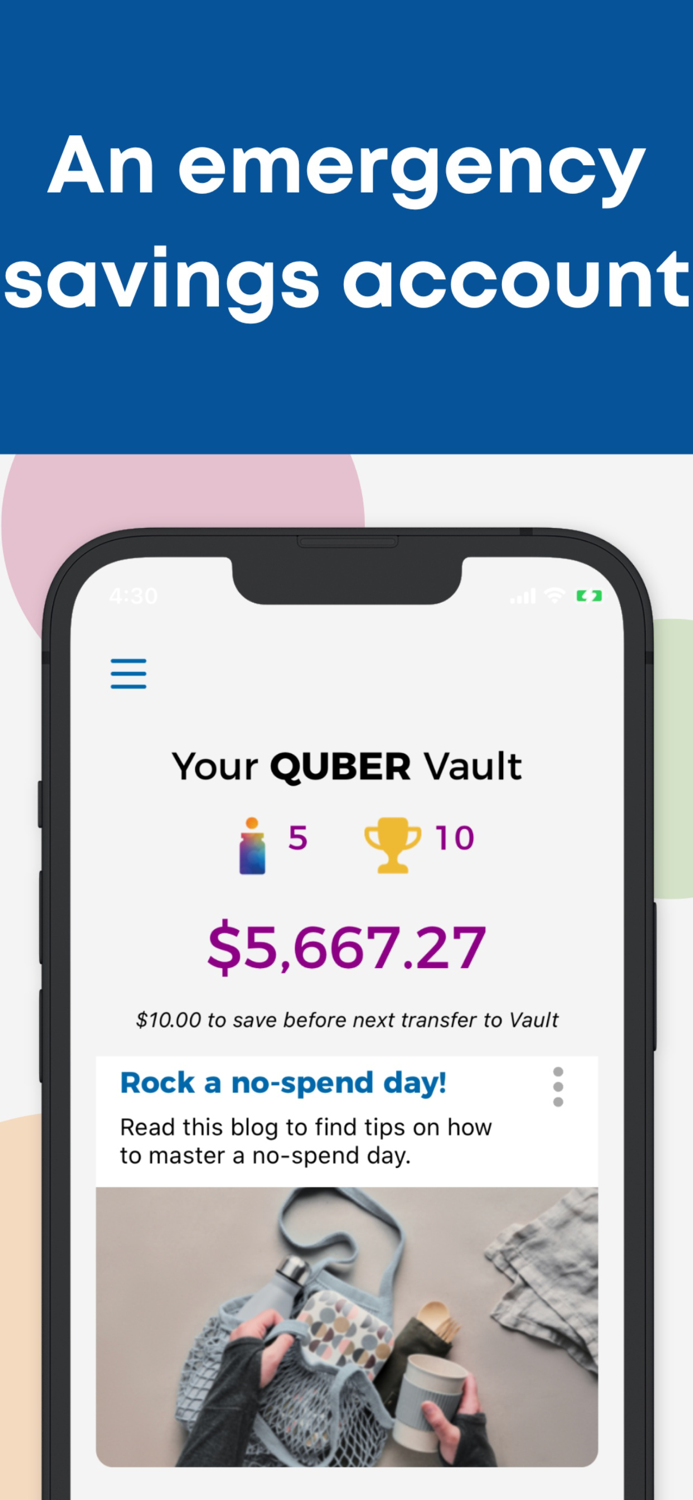 QUBER Find joy in money