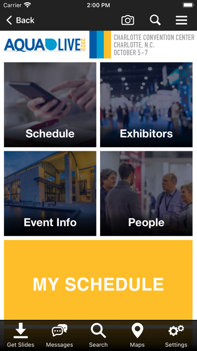 AQUA Live Events Screenshot