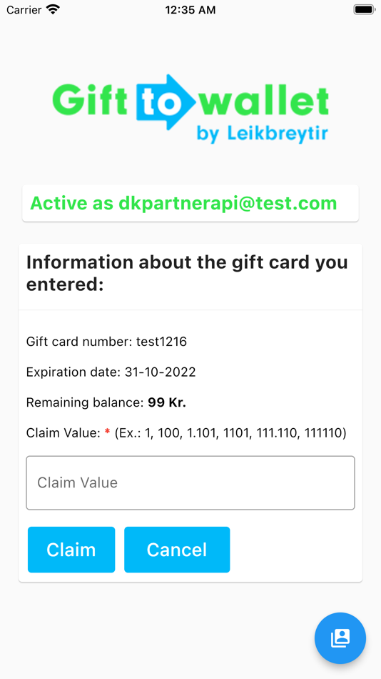 #4. Gift to Wallet POS (iOS) 由: Leikbreytir ehf.