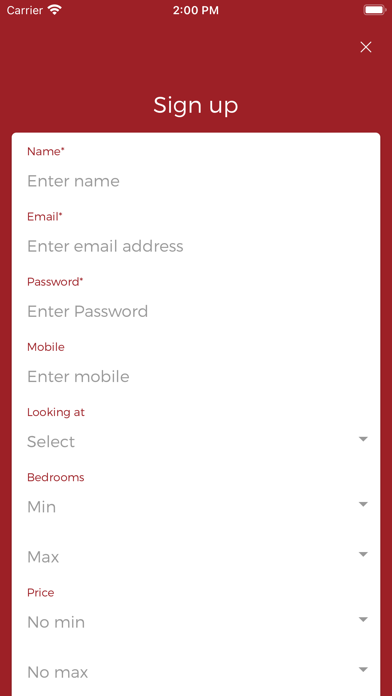 Milestone Estate Agents Screenshot