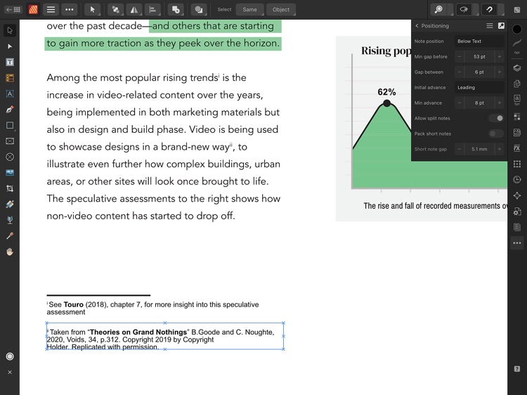 Affinity Publisher 2 for iPad