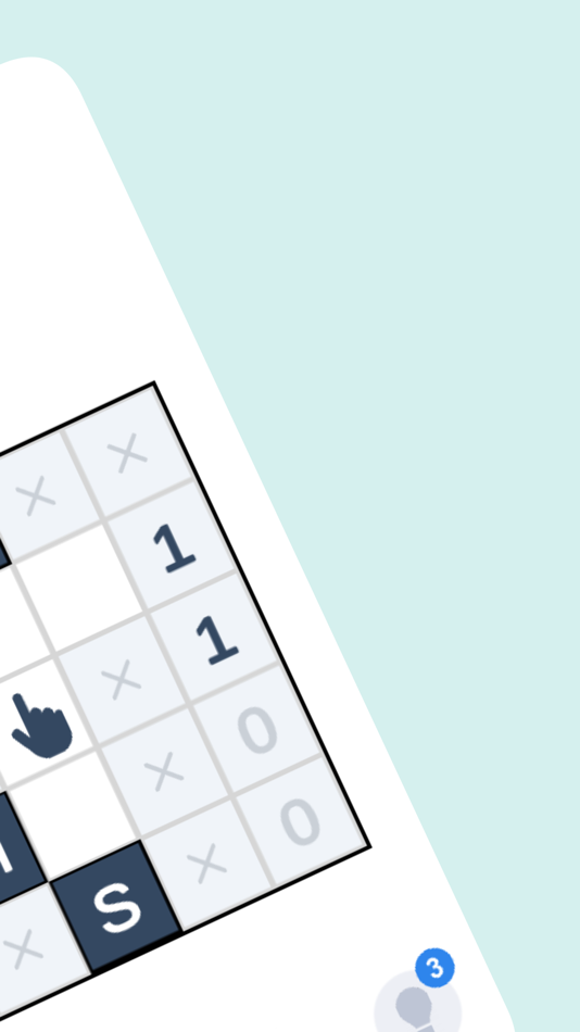#2. Minesweeper Words -CrossPuzzle (iOS) By: Antonis Panoris