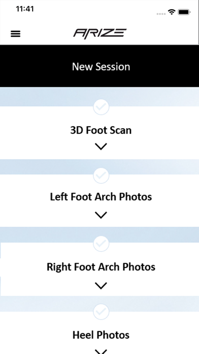 Arize Personal Scanning Screenshot