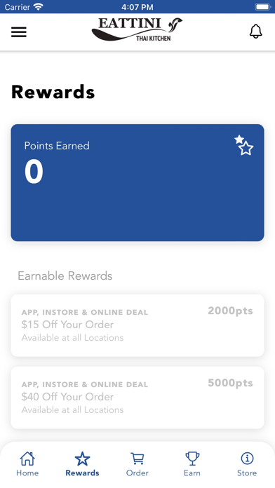 Eattini Thai Rewards Screenshot