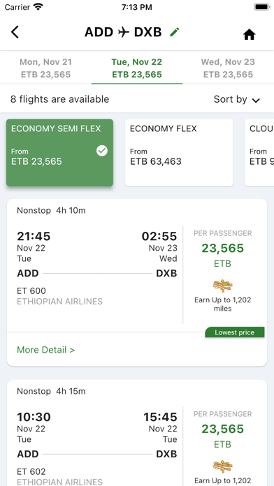 Ethiopian Airlines screenshot 4