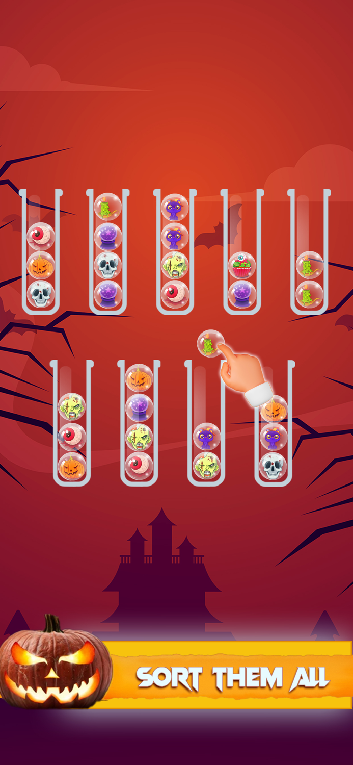 Halloween Sort Puzzle Game