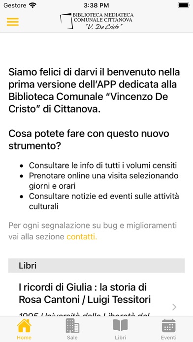 Biblioteca Comune di Cittanova Screenshot