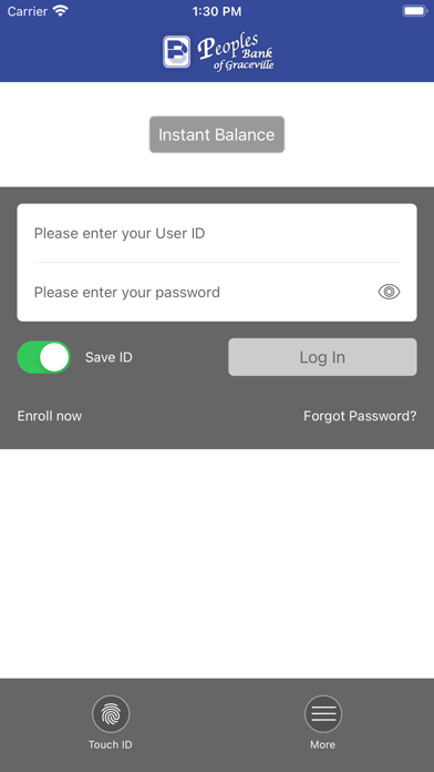 Peoples Bank of Graceville Screenshot