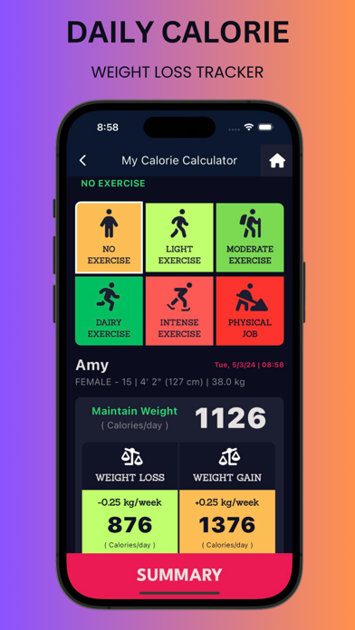 BMI for Kids - WHO Formula Screenshot