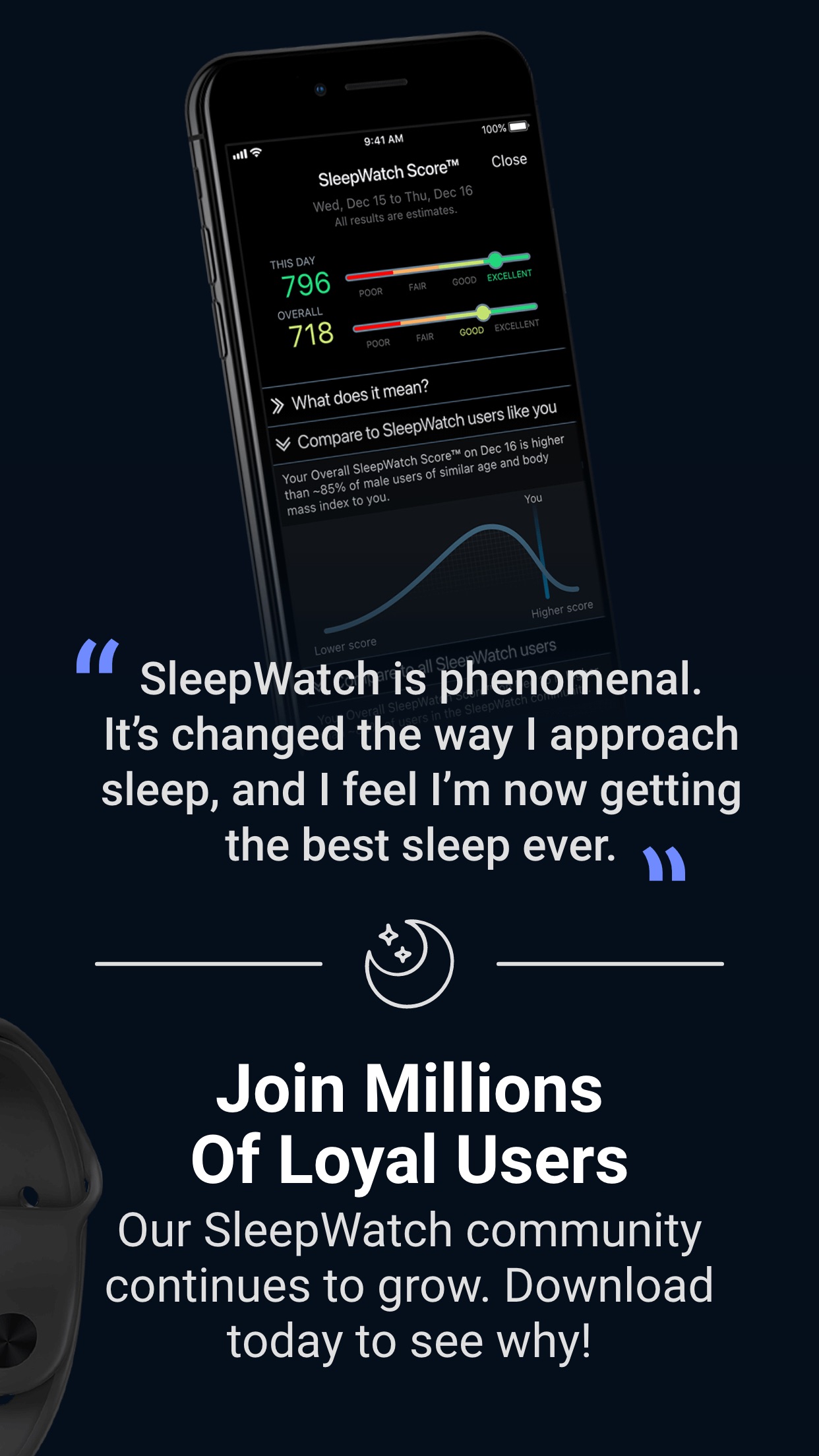 Screenshot do app SleepWatch - Top Sleep Tracker