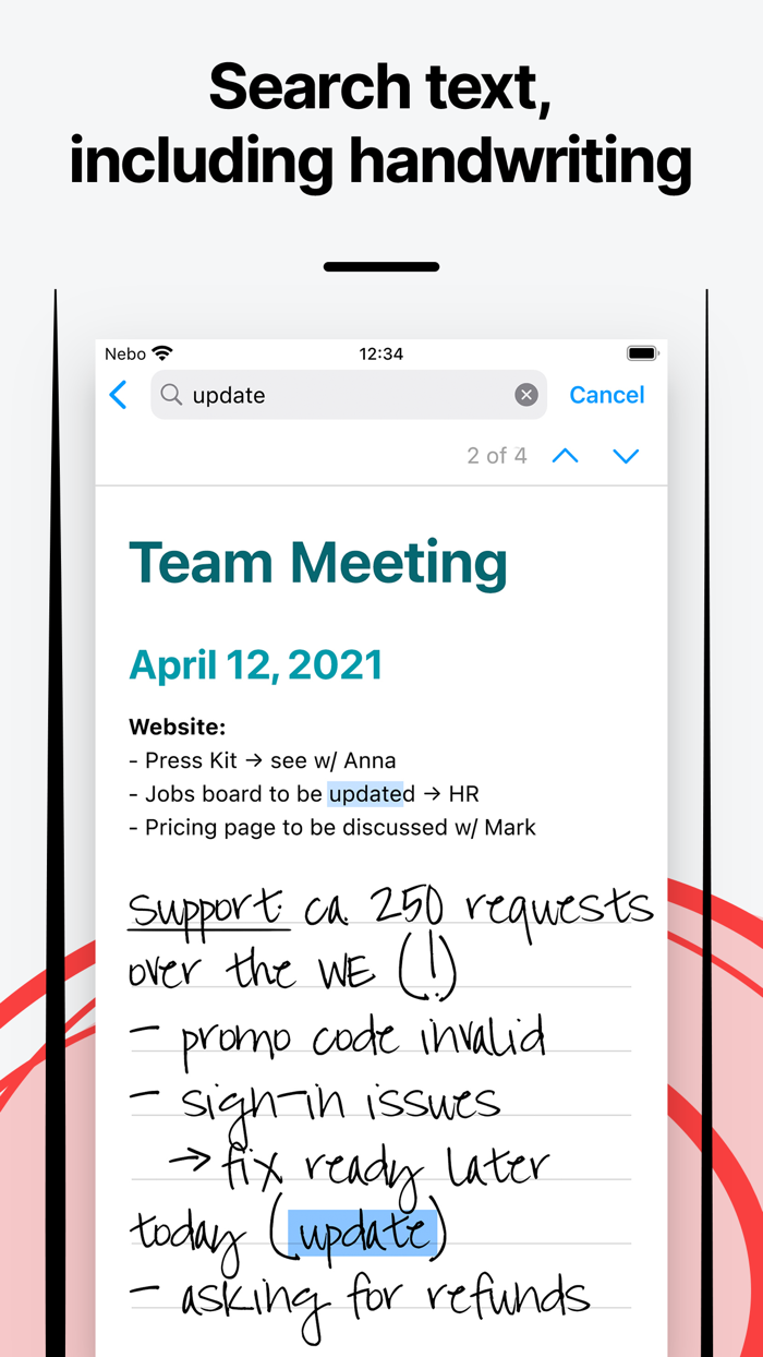 Nebo Viewer sync and read notes