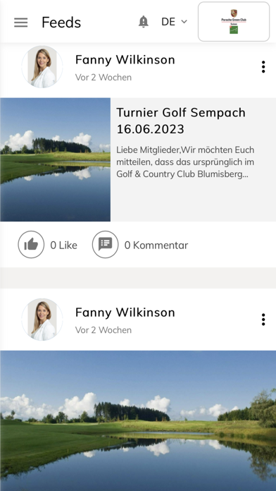Porsche Green Club App Screenshot