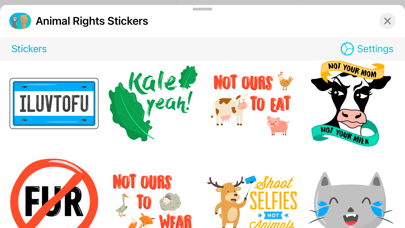 Animal Rights Stickers Screenshot