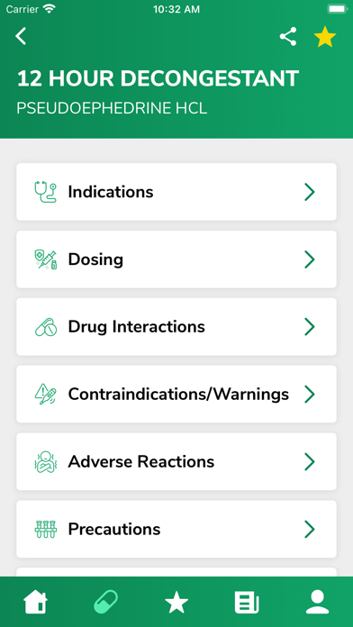 COSA: Medication Information Screenshot