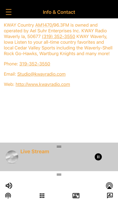 KWAY Country AM1470/96.3FM screenshot 3