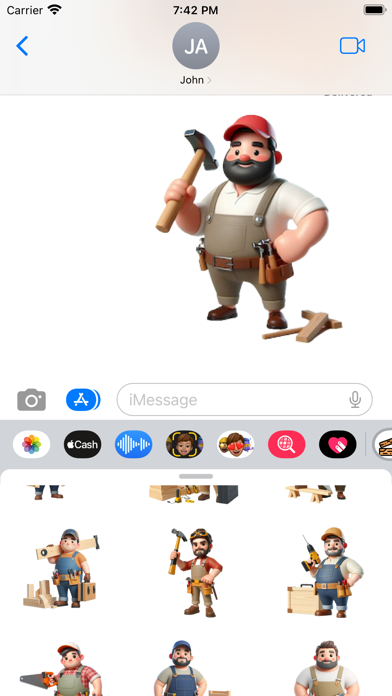 Carpenter Stickers Screenshot