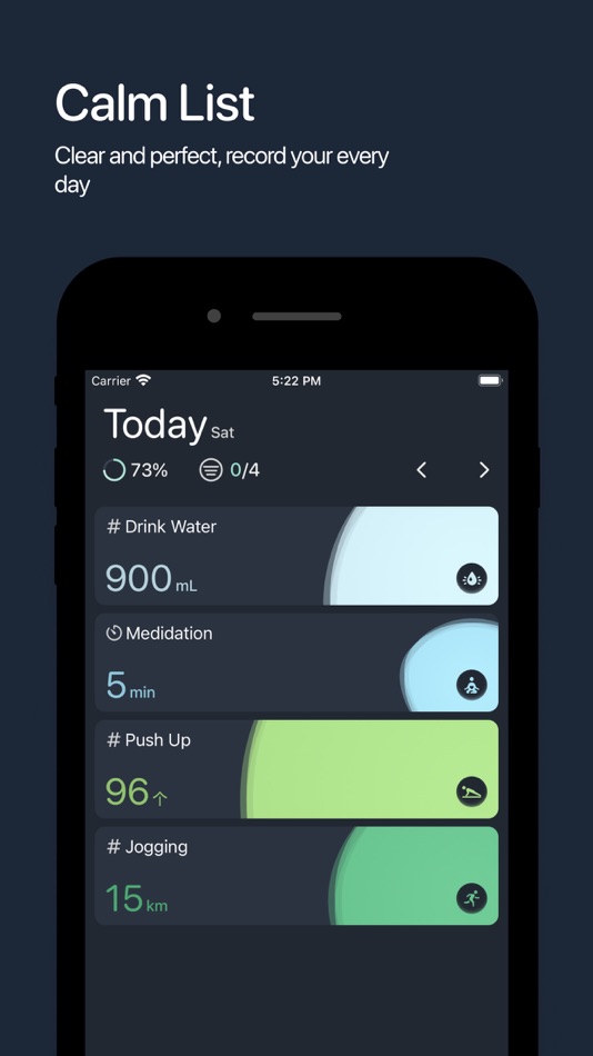 #1. Calm List - Habit Tracker (iOS) 来自: 杭州柒遐科技有限责任公司