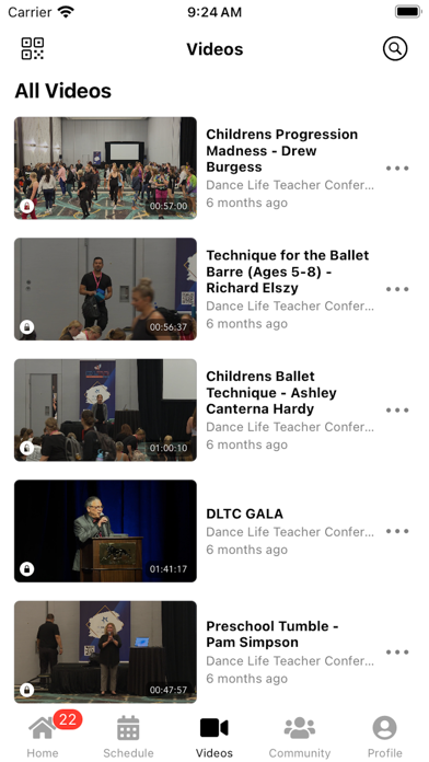 DanceLife Teacher Conference Screenshot