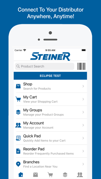 Steiner Electric OE Touch Screenshot