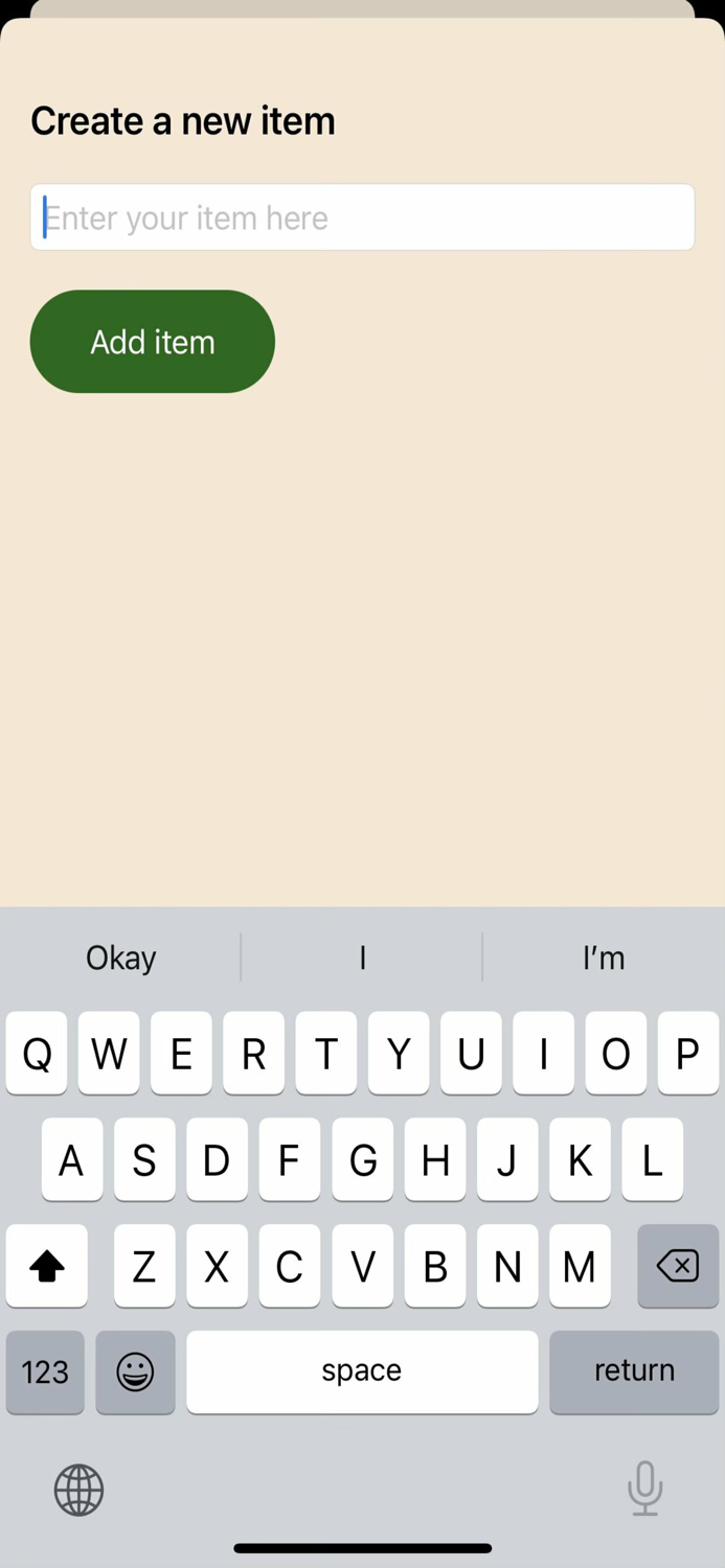 Shopping List Simple List