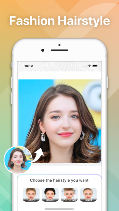 Hairstyle Try On Hair Changer Screenshot