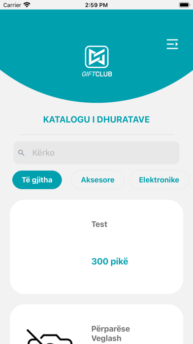 DG GiftClub Screenshot
