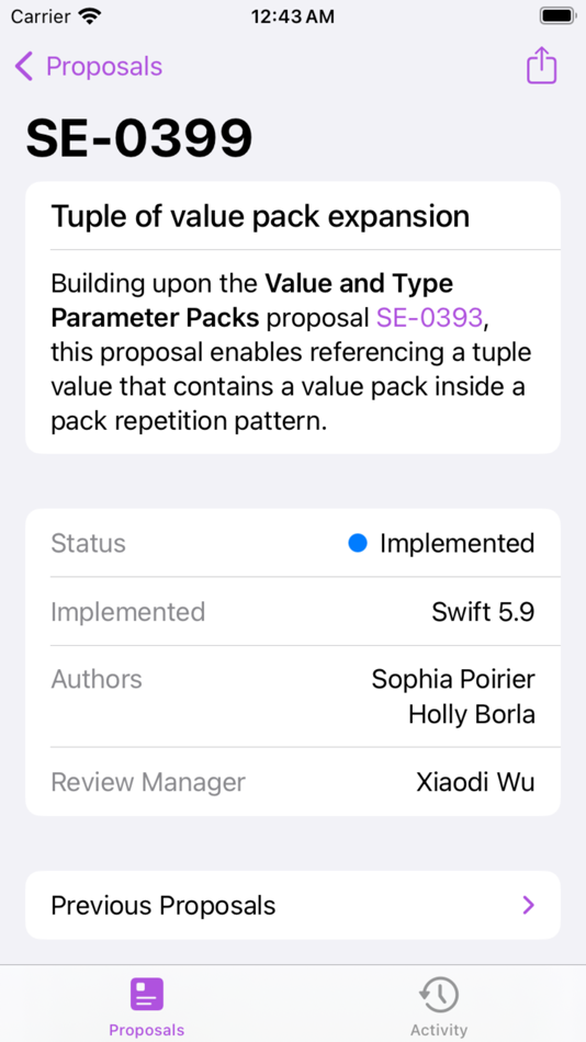 #3. Proposal Monitor (iOS) Podle: Victor Martins