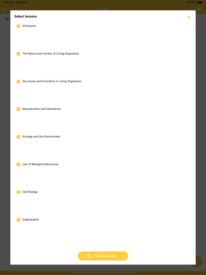 GCSE Biology Flashcards