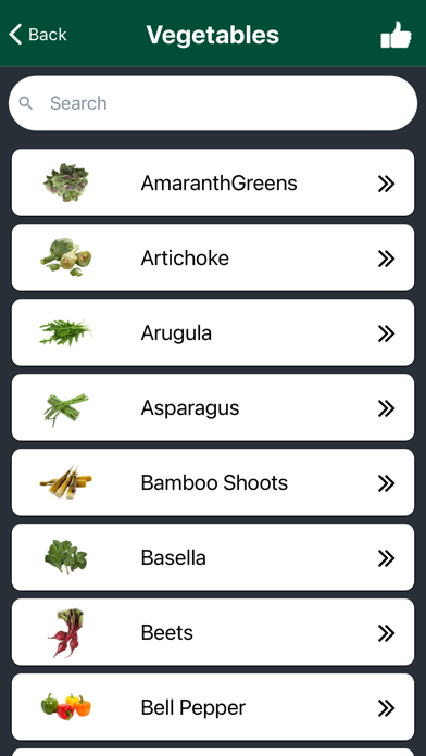 Nutrition Facts & Benefits Screenshot