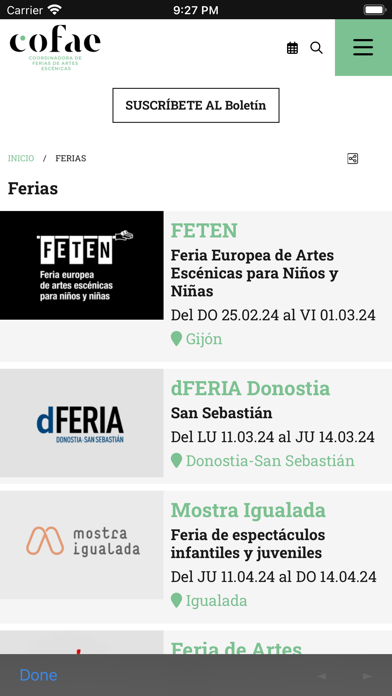+COFAE Screenshot