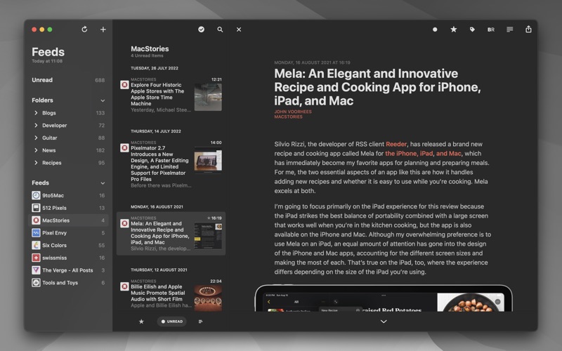 reeder 5. iphone screenshot 4