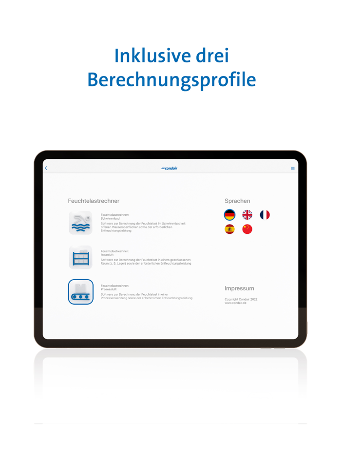 Feuchtelastrechner Raumluft