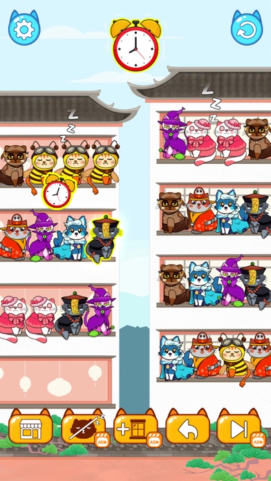 Cat Color Sort Puzzle Screenshot