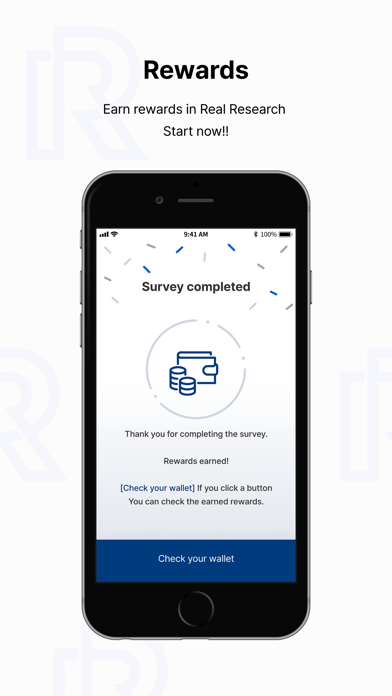 Real Research Survey App Screenshot