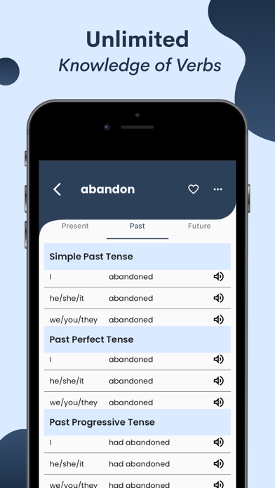 English Verbs Conjugation Screenshot